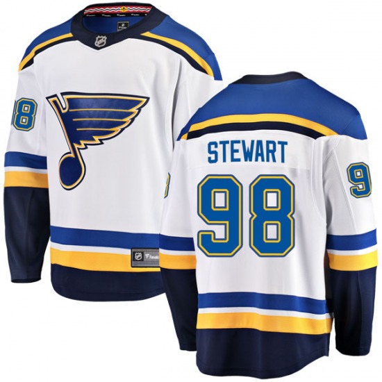 Breakaway Fanatics Branded Youth Tyler Stewart White Away Jersey - NHL ...