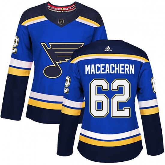 Authentic Adidas Women's MacKenzie MacEachern Blue Home Jersey - NHL St ...